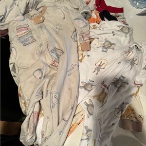 Burt's Bees Baby Pajamas and Carters Onesies